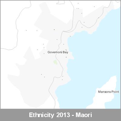 Ethnicity Governors Bay Maori ProductImage 2013