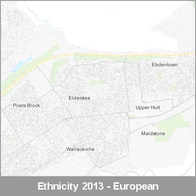 Ethnicity Upper Hutt European ProductImage 2013
